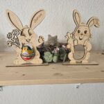 Osterhasen-Eierhalter mit Namensgravur