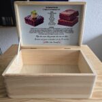 Personalisierte Rezeptbox aus Holz – personalisierbar, MPlot