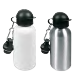 Edelstahl-Trinkflasche 600 ml Weiß – personalisierbar, MPlot