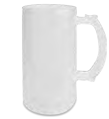 Glasbierkrug satiniert, 16 oz – personalisierbar, MPlot