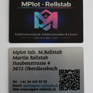 Visitenkarten alu